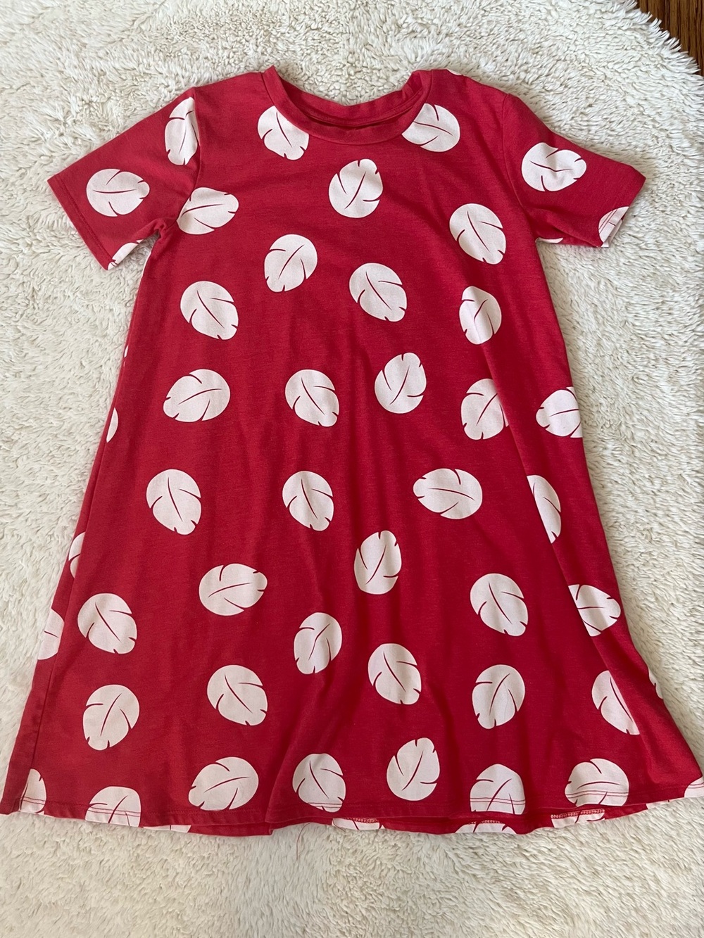 Lilo and Stitch Adult Red Leaf-Print
Dress Sz XXS